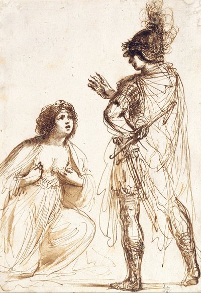 Cleopatra and Octavian by Giovanni Francesco Barbieri